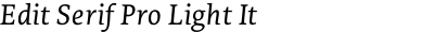 Edit Serif Pro Light It